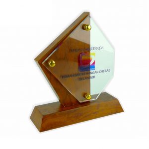 Crystal Plaques CR3011 – Exclusive Wooden Crystal Plaque