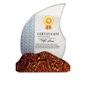 Crystal Plaques CR3105 – Exclusive Wooden Crystal Plaque