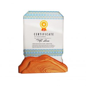 Crystal Plaques CR3107 – Exclusive Wooden Crystal Plaque