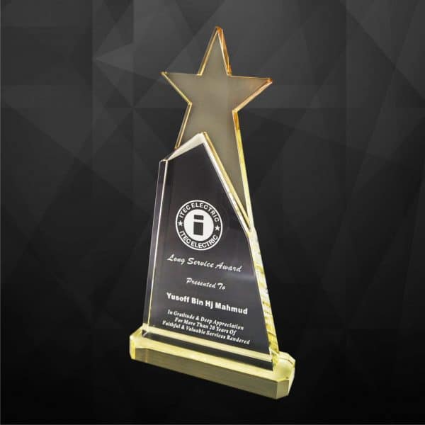 Crystal Plaques CR9119 – Exclusive Crystal Star Award