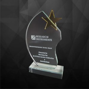 Crystal Plaques CR9127 – Exclusive Crystal Star Award