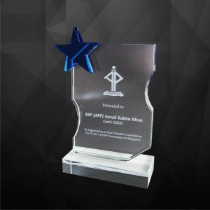 Crystal Plaques CR9130 – Exclusive Crystal Star Award