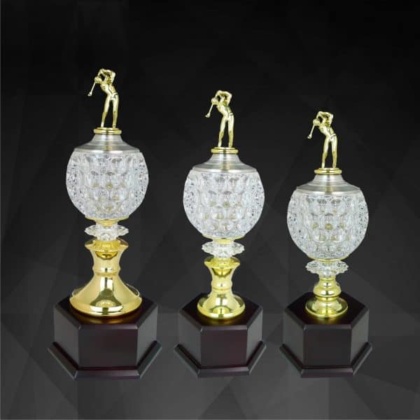 Crystal Trophies CR9141 – Exclusive Crystal Golf Trophy