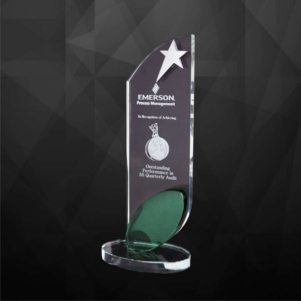 Buy Quality Cr9171 - Exclusive Crystal Star Plaques At Sapiens Trophy 