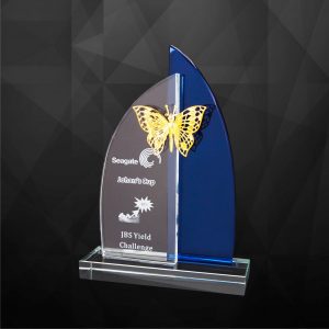Crystal Plaques CR9216 – Exclusive Crystal Butterfly Plaques