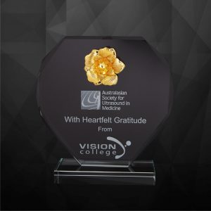 Crystal Plaques CR9220 – Exclusive Crystal Flower Plaques