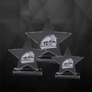 Crystal Plaques CR9223 – Exclusive Crystal Star Plaques